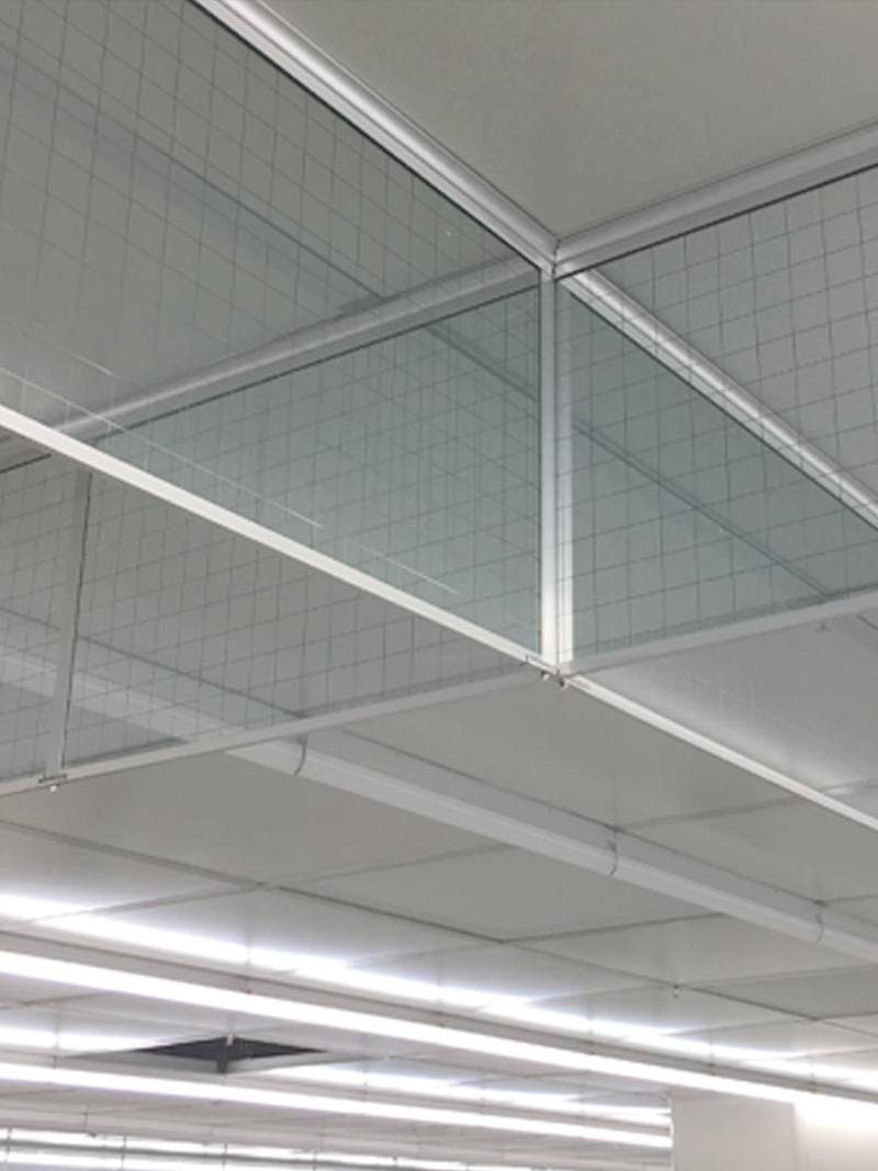 夹丝玻璃挡烟垂壁 夹丝玻璃挡烟垂壁