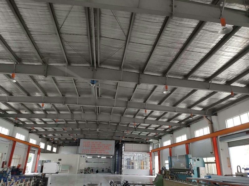 昆山新恒邦车间安装大功率风扇 昆山新恒邦车间安装大功率风扇